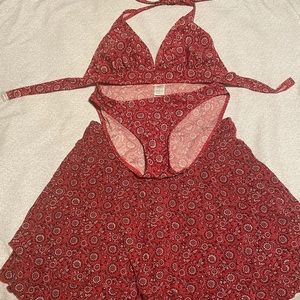 Bikini and skirt